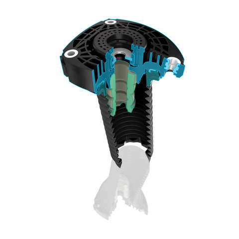 Vibracoustic integrated Top Mount Module cutting weight, cost and development time